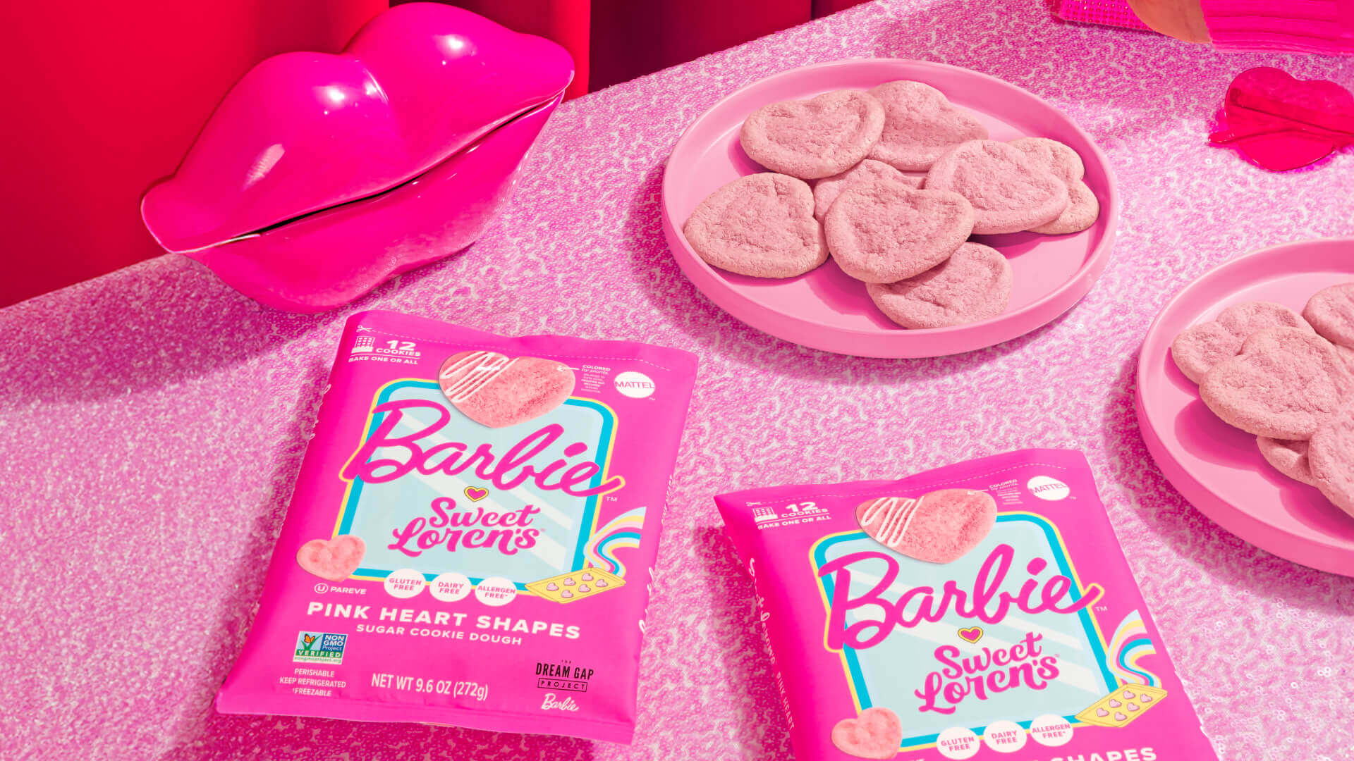 Sweet Loren's and Barbie™ Launch a Pink Heart Shaped Cookie Dough